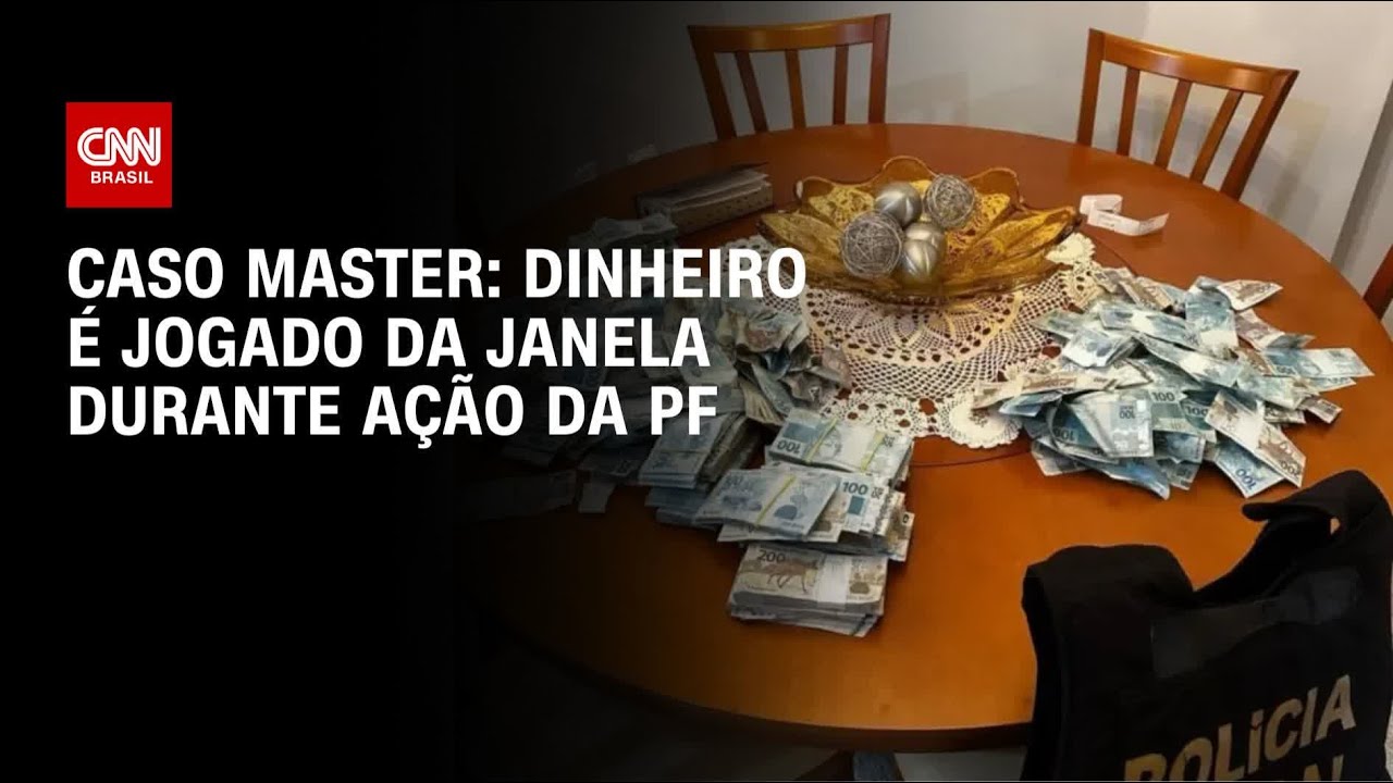 Vídeo mostra dinheiro jogado pela janela em operação da PF sobre Master | CNN 360°