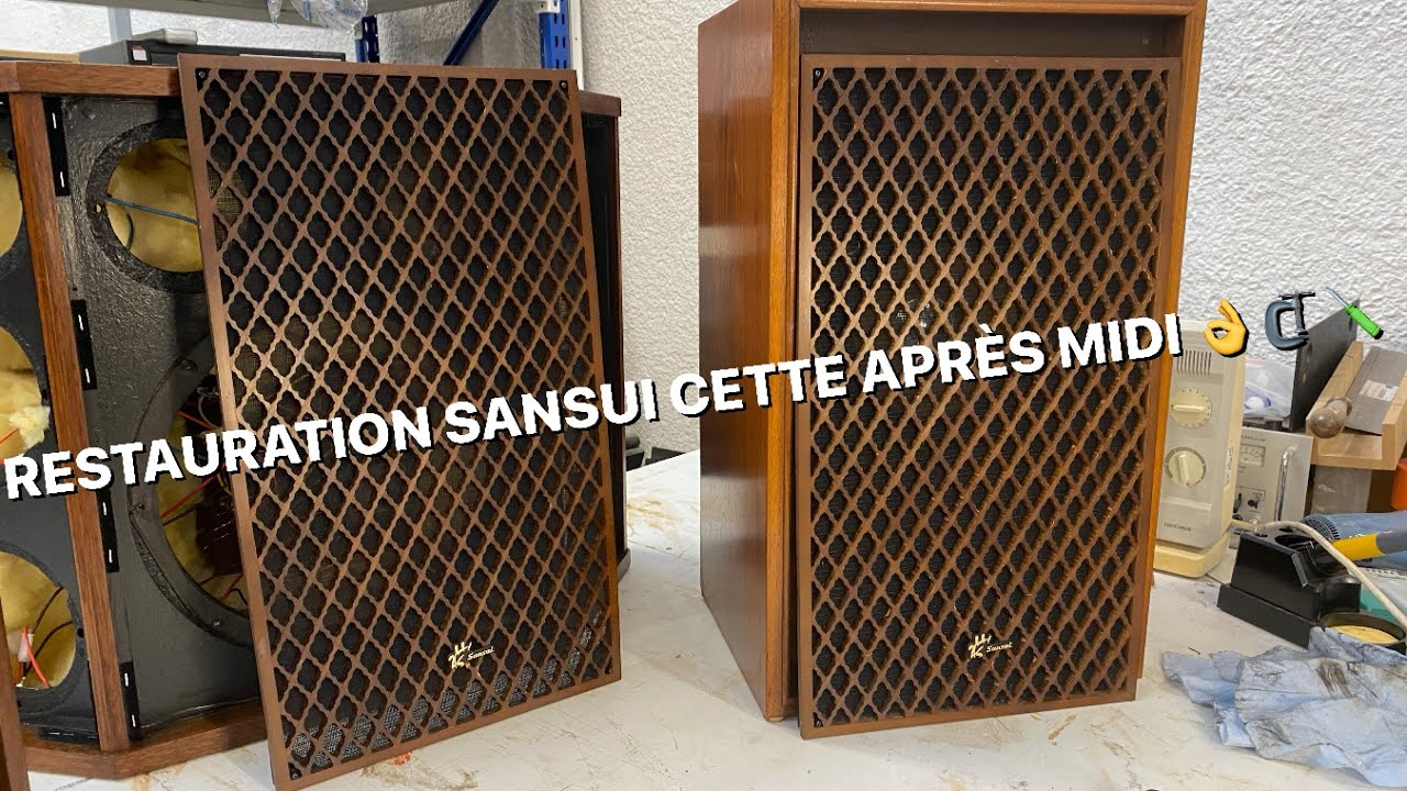 ENCEINTES SANSUI SP-70 👌🪛🗜️ EN RESTAURATION 😉