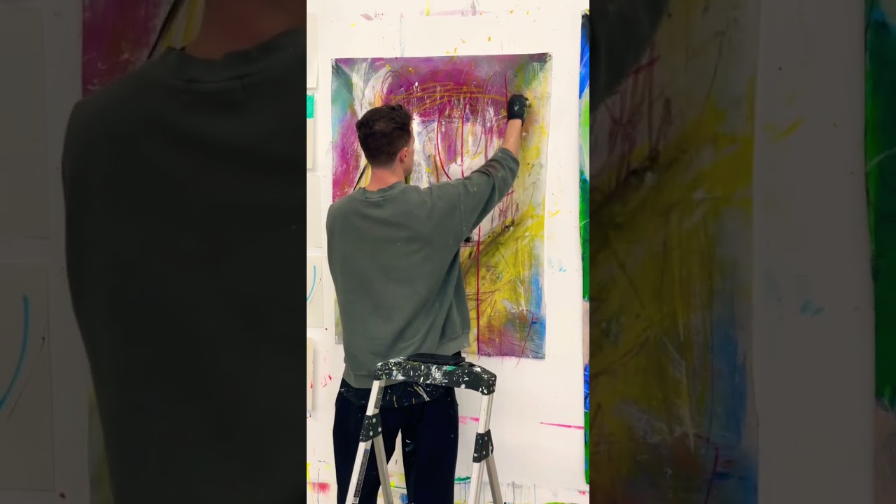 A peek into the #studio ! #painting #wow