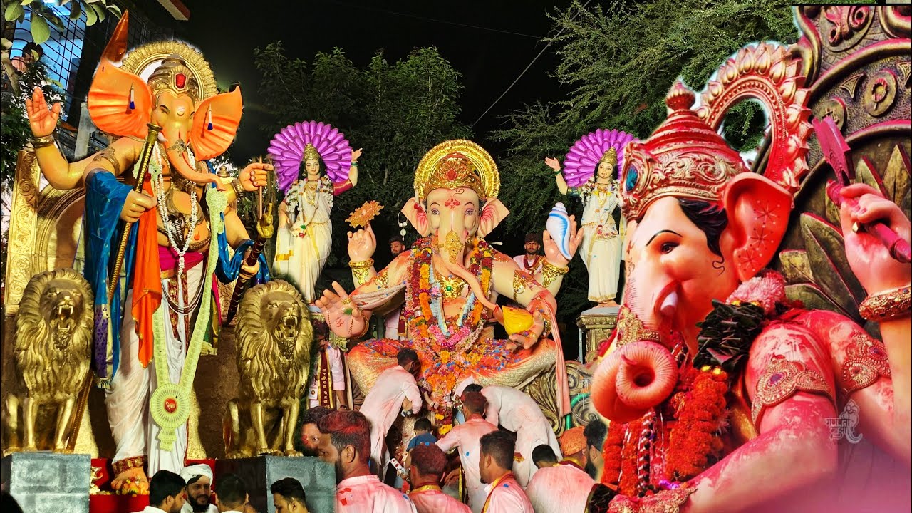 || कांदिवली चारकोप गणपती विसर्जन 2024😍 Charkop Cha Raja.Charkop Cha Samrat .& Peshwa Visarjan 2024