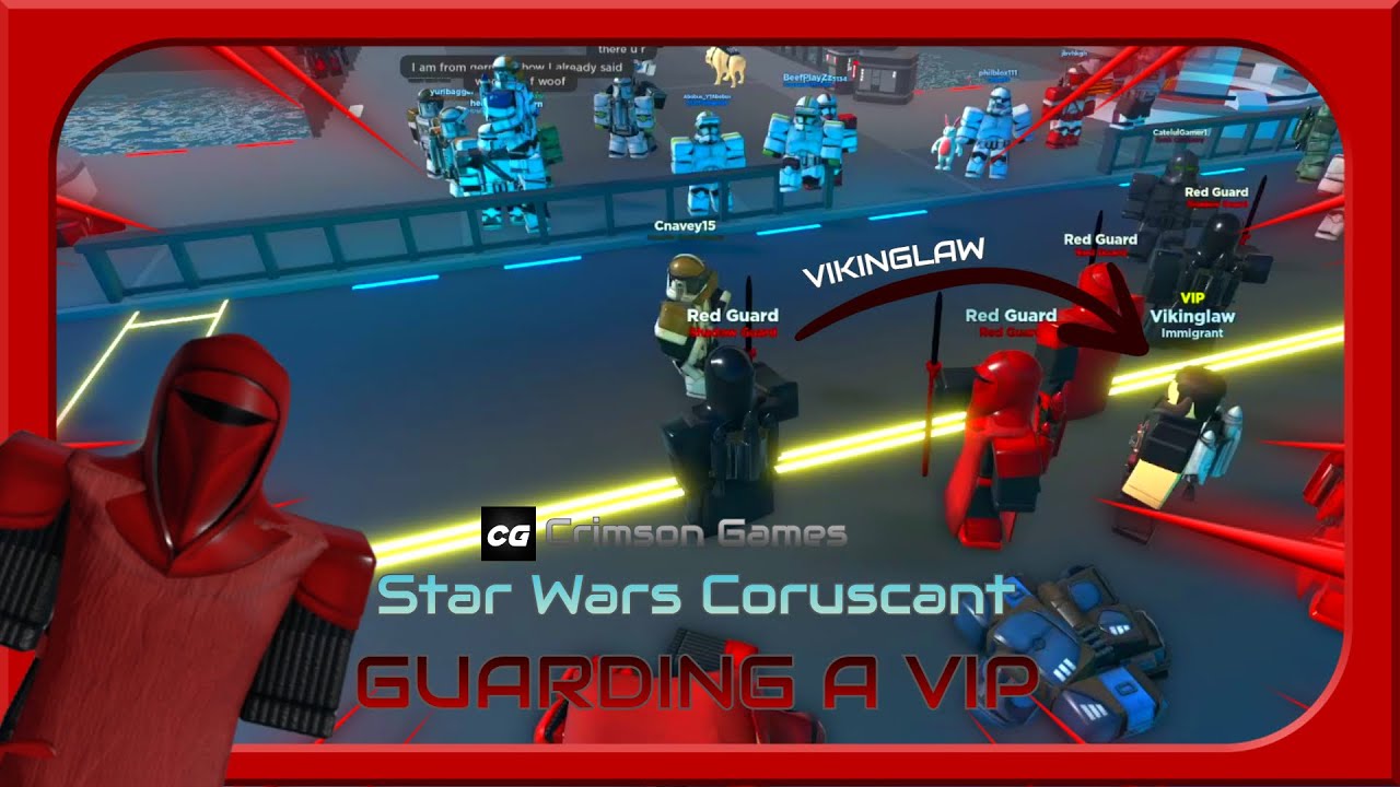DAILY LIFE OF A RED GUARD SERIES EPISODE 3: Guarding A VIP | Roblox Star Wars Coruscant