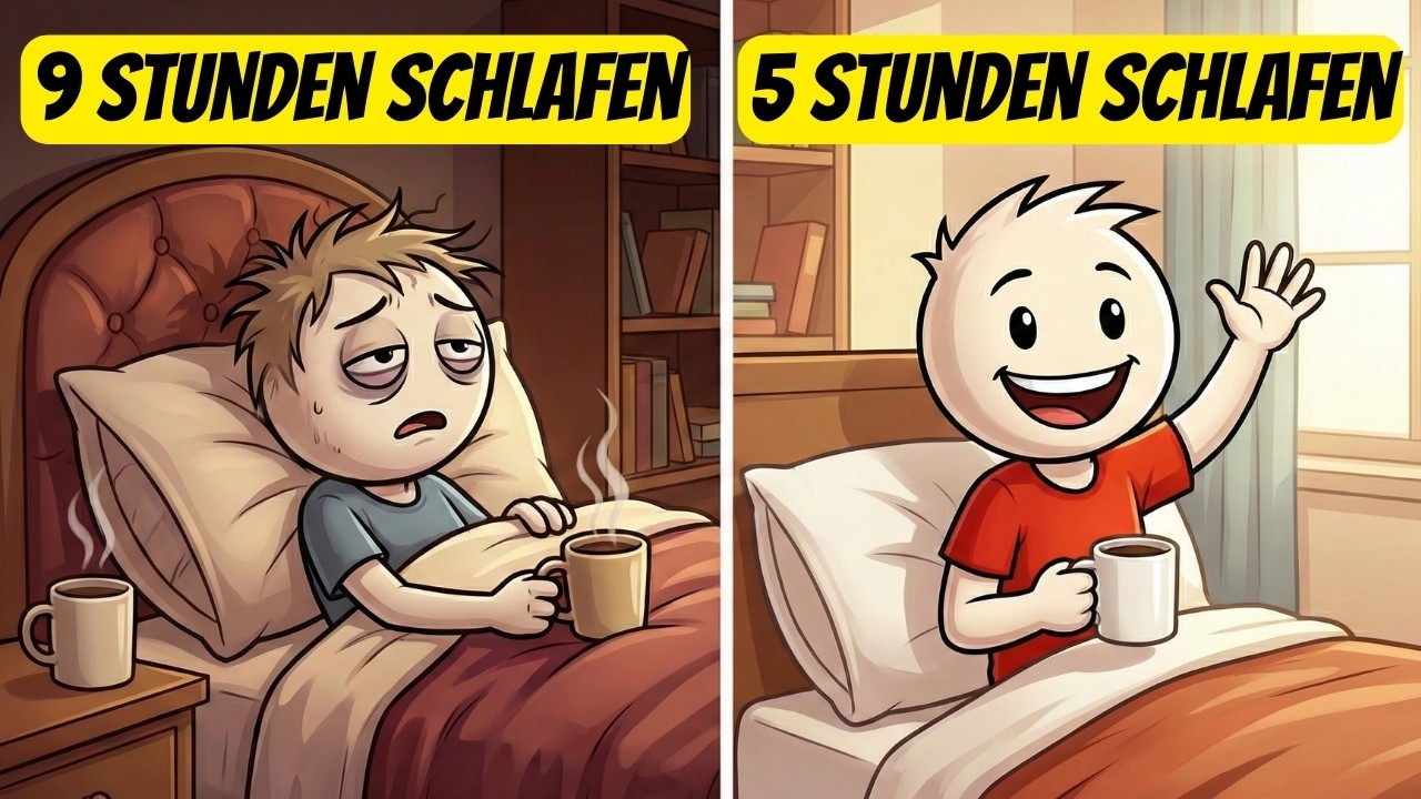 Wie man WENIGER Stunden schläft und AUSGERUHT aufwacht (wissenschaftlich belegt)