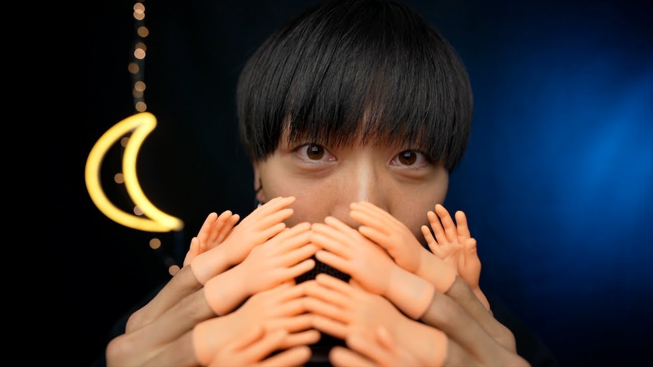 【ASMR】ゾワゾワが止まらない！ハンドムーブメント&マウスサウンド５倍Ver.