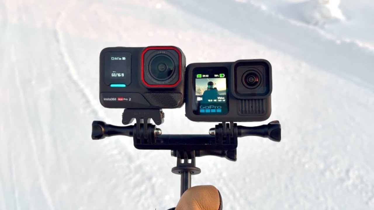 Падение GoPro? Катание на лыжах с Insta360 Ace Pro 2 против GoPro Hero 13