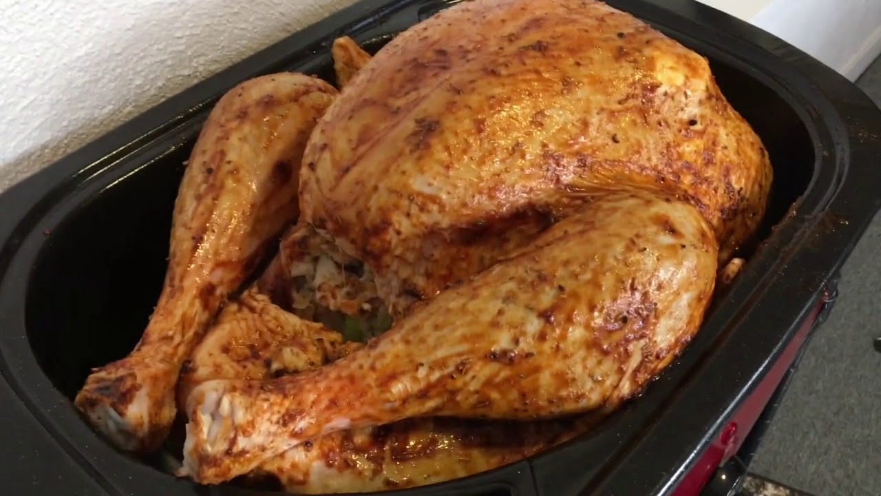 Smokin Turkey in my Rival Roaster Smoker