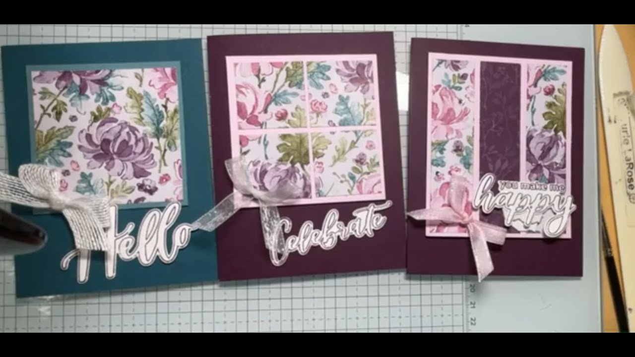 One Sheet Wonder | 3 Cards + Bonus Option from 1 piece 6x6 DSP