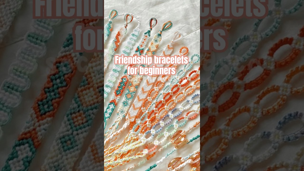 Easy friendship bracelets for beginners #craft #bracelet #bored #friendshipbracelet