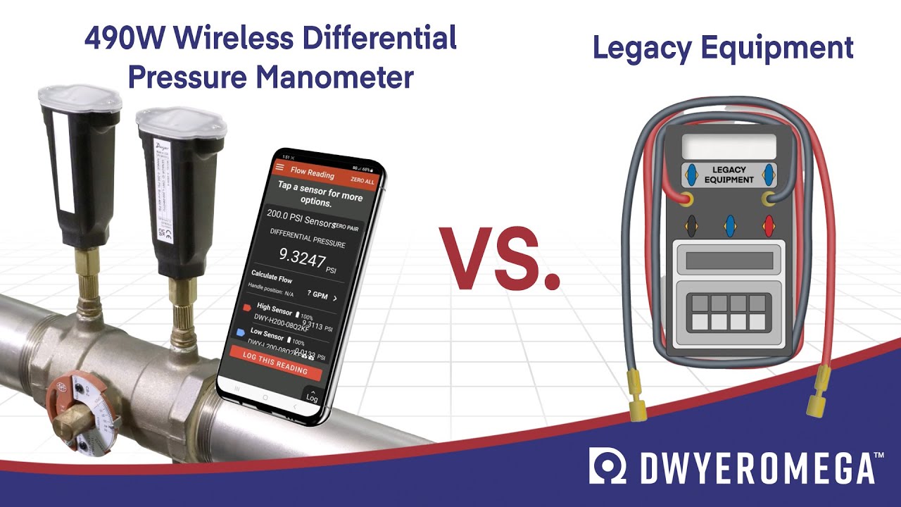 490W Wireless Differential Pressure Manometer Vs. Legacy Manifold for Hydronic Balancing