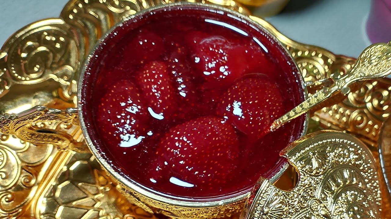معجون الفراولة confiture de fraise 🍓 أحسن من الى يتباع برا 💯🤤
