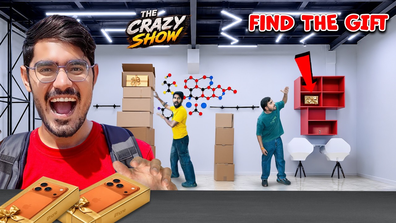 Find The Gift Challenge Worth ₹2,00,000 | Find The Gift And Win | The Crazy Show- 8