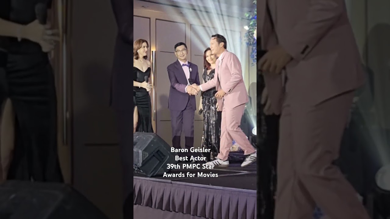 Baron Geisler won Best Actor 39th PMPC Star Awards for Movies #StarsPhotog
