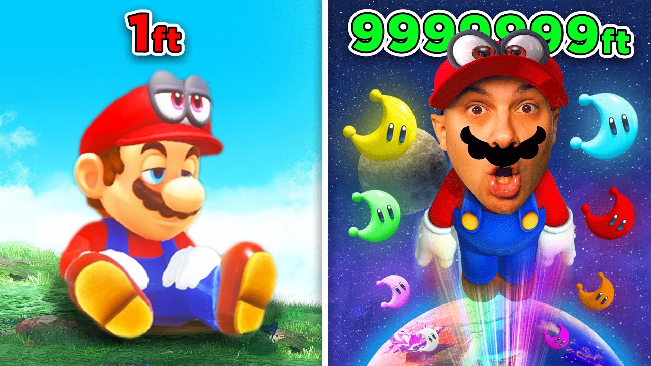 Every Moon Makes Mario JUMP HIGHER In Super Mario Odyssey!