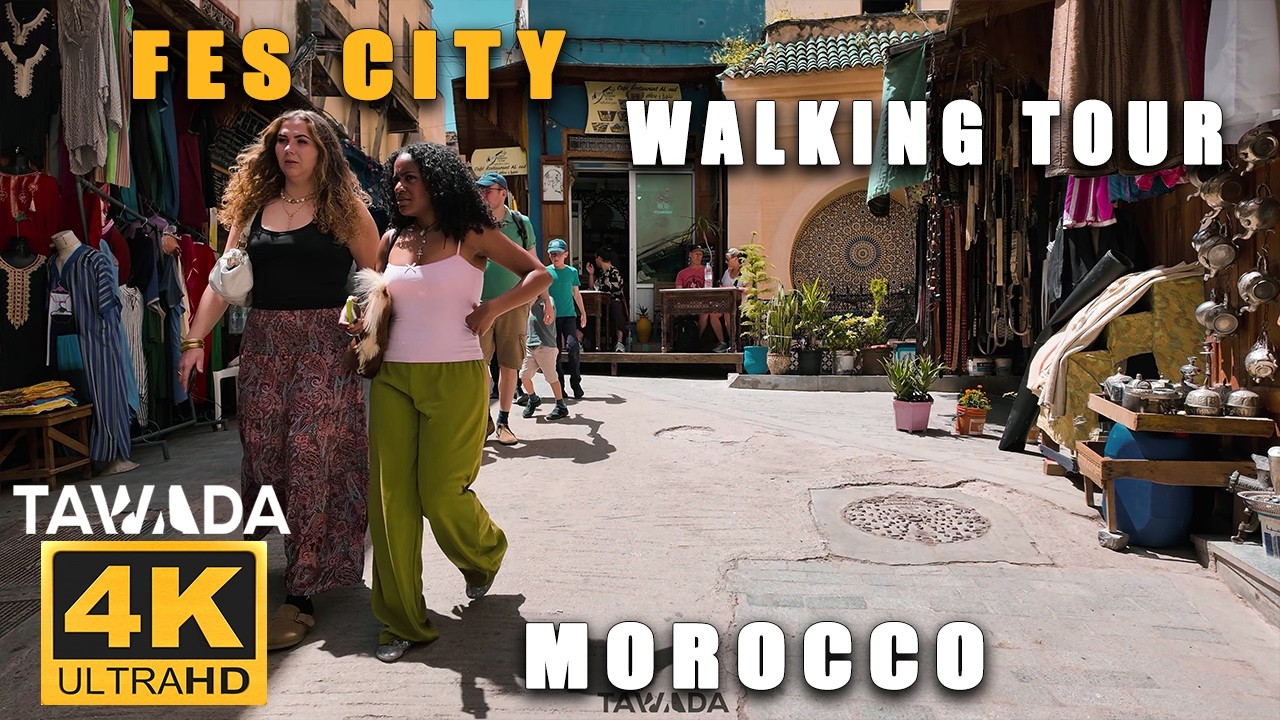 FES city walking tour - Morocco 4k UHD