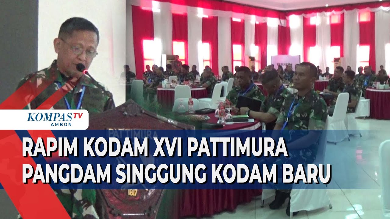 Pangdam Pattimura Buka Rapim Kodam XVI Pattimura 2023