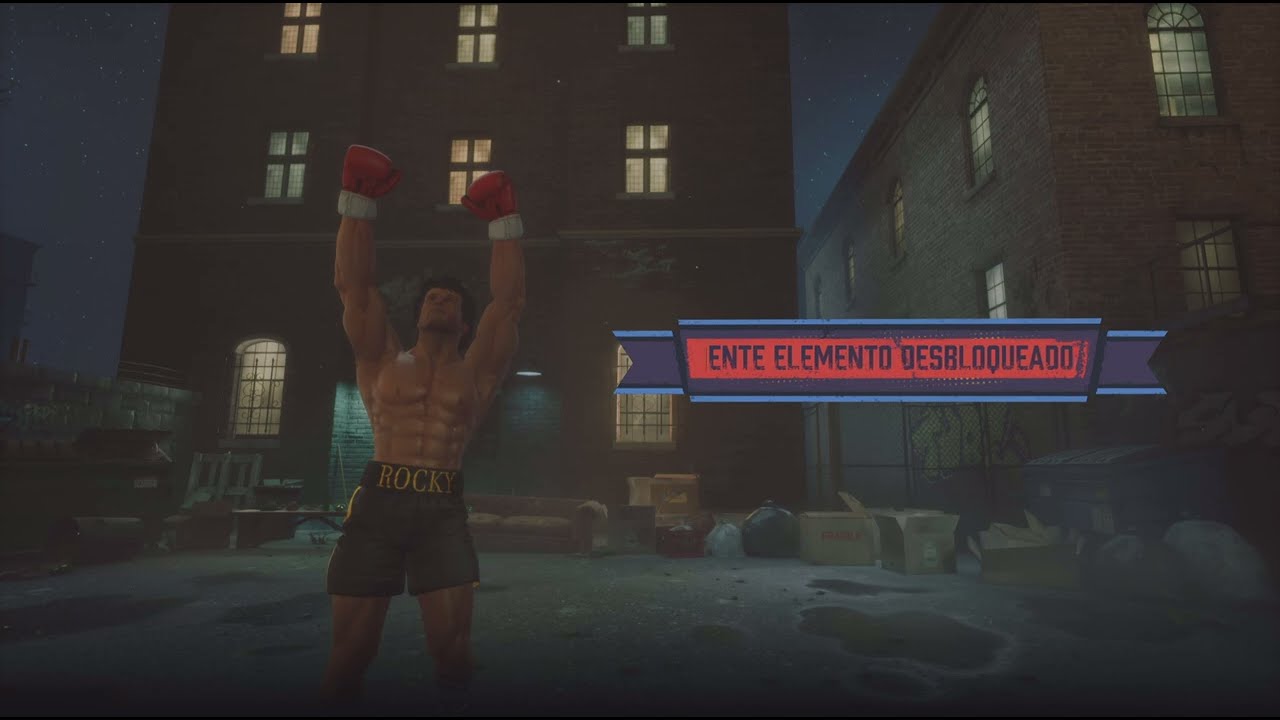 Big Rumble Boxing: Creed Champions Rocky balboa vs seguridad de discoteca PS5