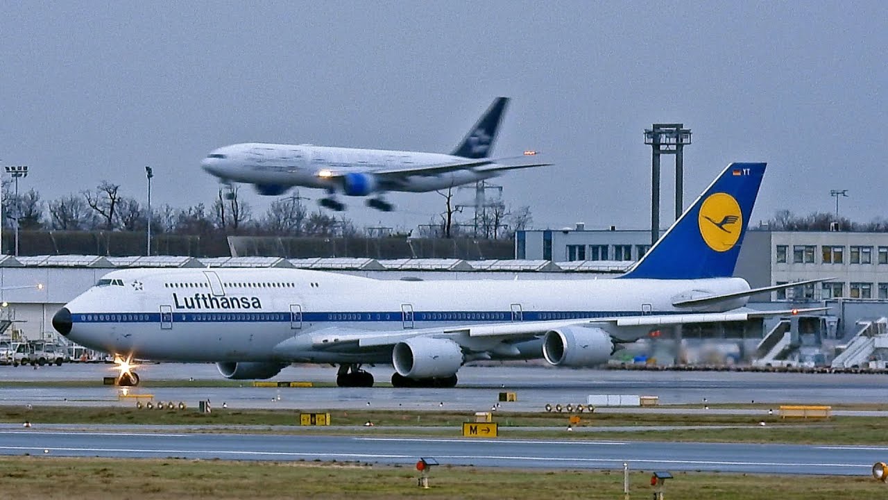 💯 Minutes in Frankfurt 🇩🇪 Main Airport with rain | 4K