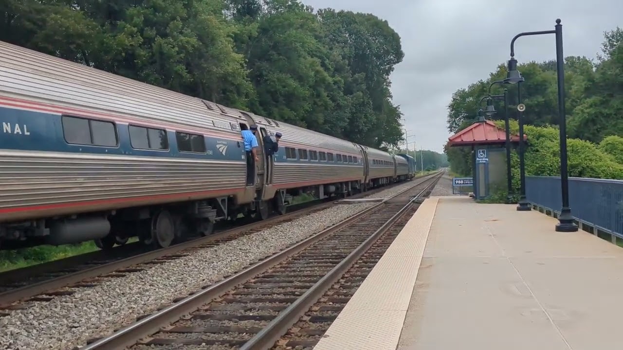 Amtrak 134 At Burke Centre On August 11