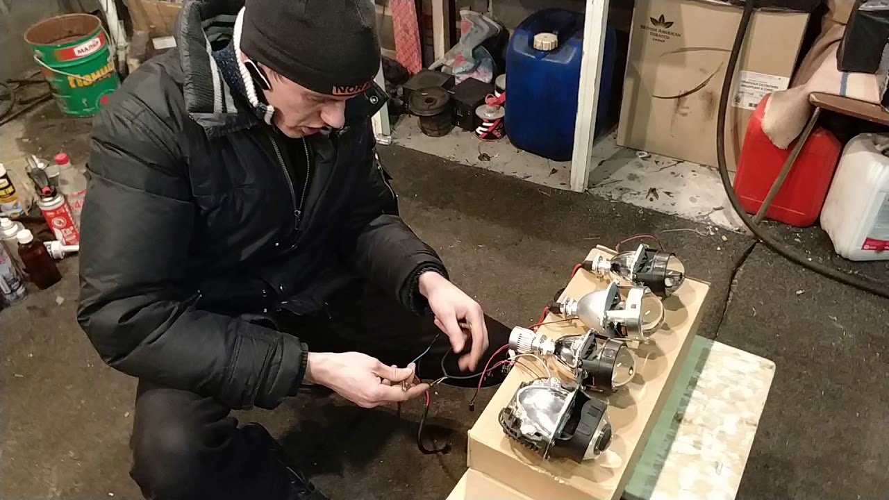 92 ТЕСТ , линзы 2.5 , линзы 3.0 , BiLed Koito , Led лампа в линзе .