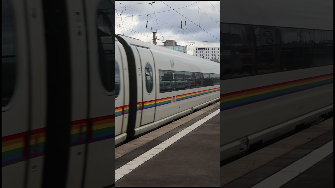 Rainbow ICE #railbow #rainbowice #rainbowtrain #pridetrain #highspeedtrain #deutschebahn