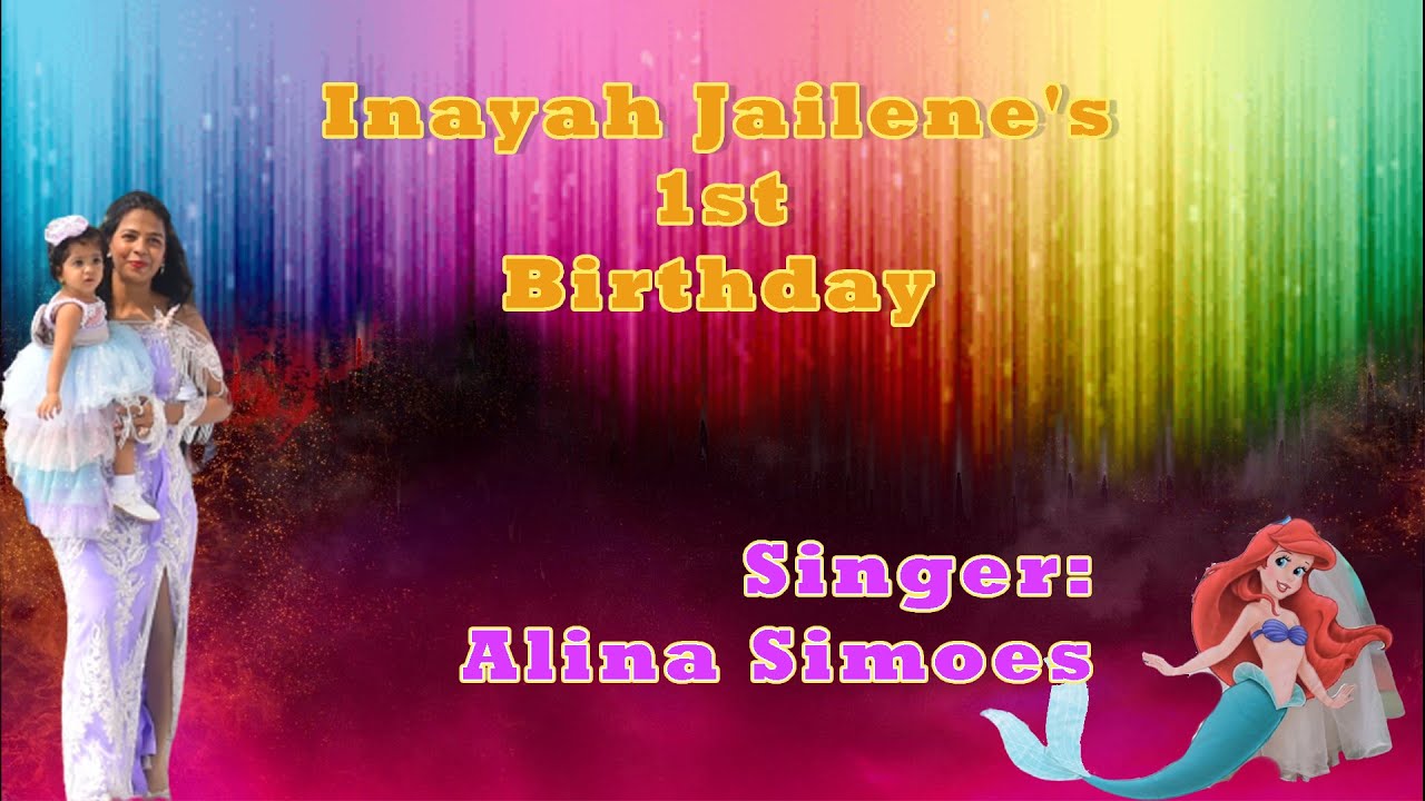 Inayah Jailene's1st Birthday | Singer : Alina Simoes | 12/10/2023