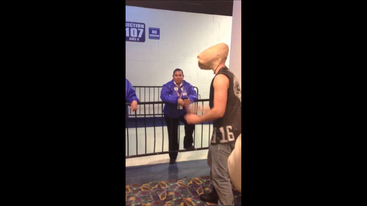 stone cold e.t. vs. security guards at WWE Payback
