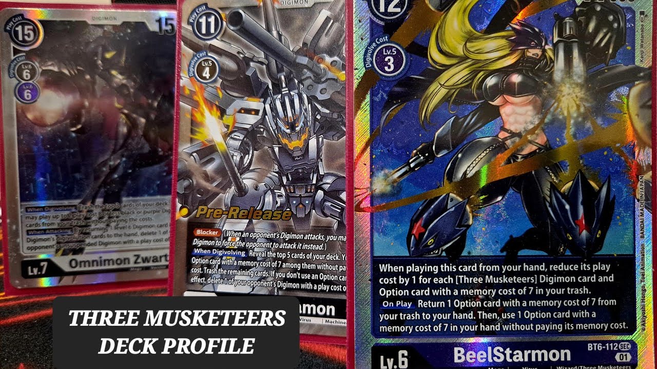 DIGIMON TCG // THREE MUSKETEERS DECK PROFILE // BT7 FORMAT