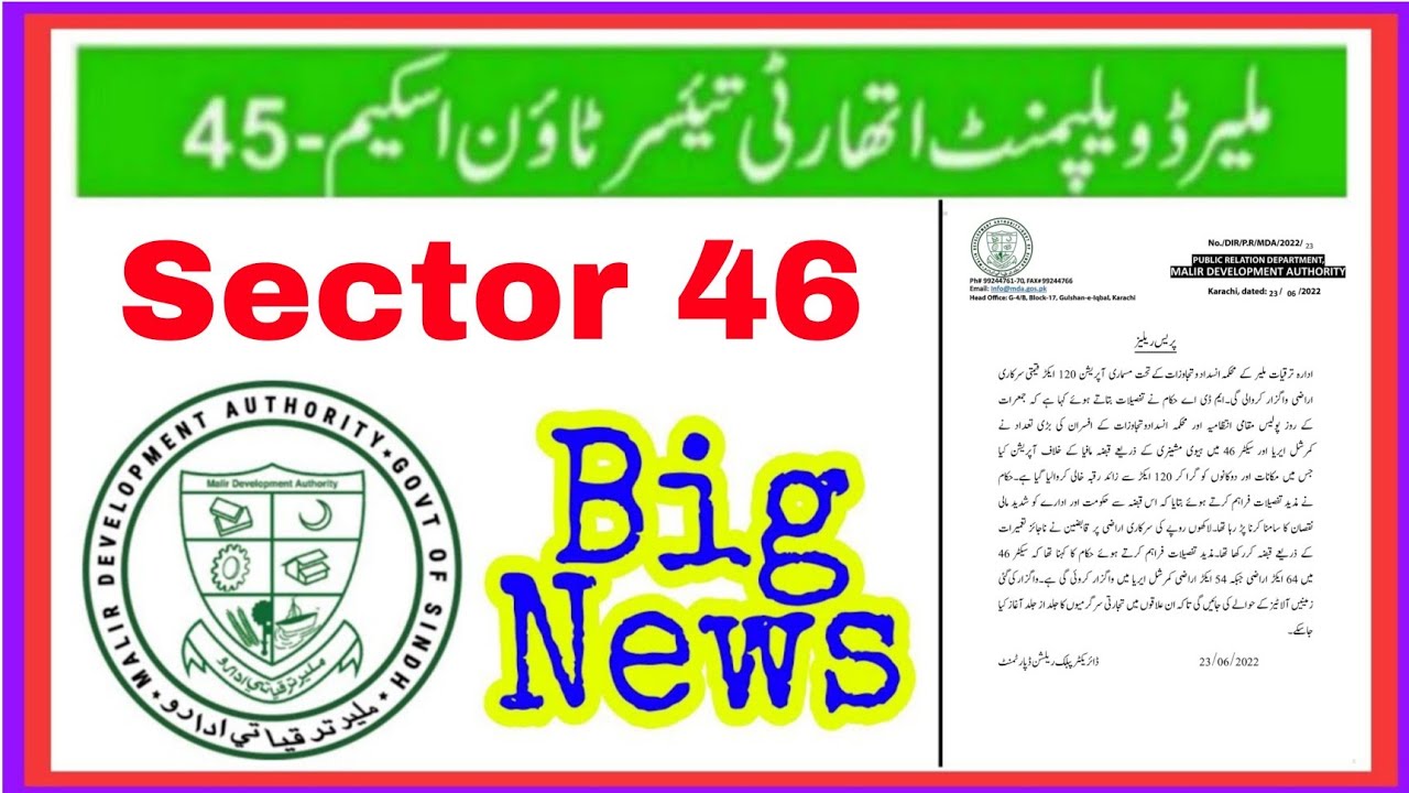 Big News for MDA Taiser Town Scheme 45 MDA Operation Against Land Mafia for Encroachment # 46