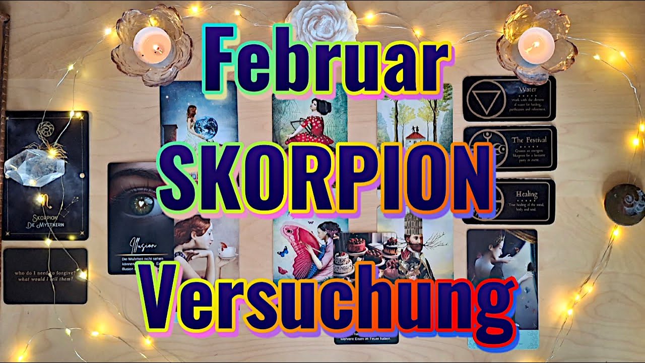 Tarot SKORPION Februar 2026 ✦ Illusion ✦ Versuchung