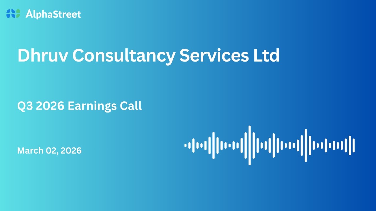 Dhruv Consultancy Services Ltd Q3 FY2025-26 Earnings Conference Call