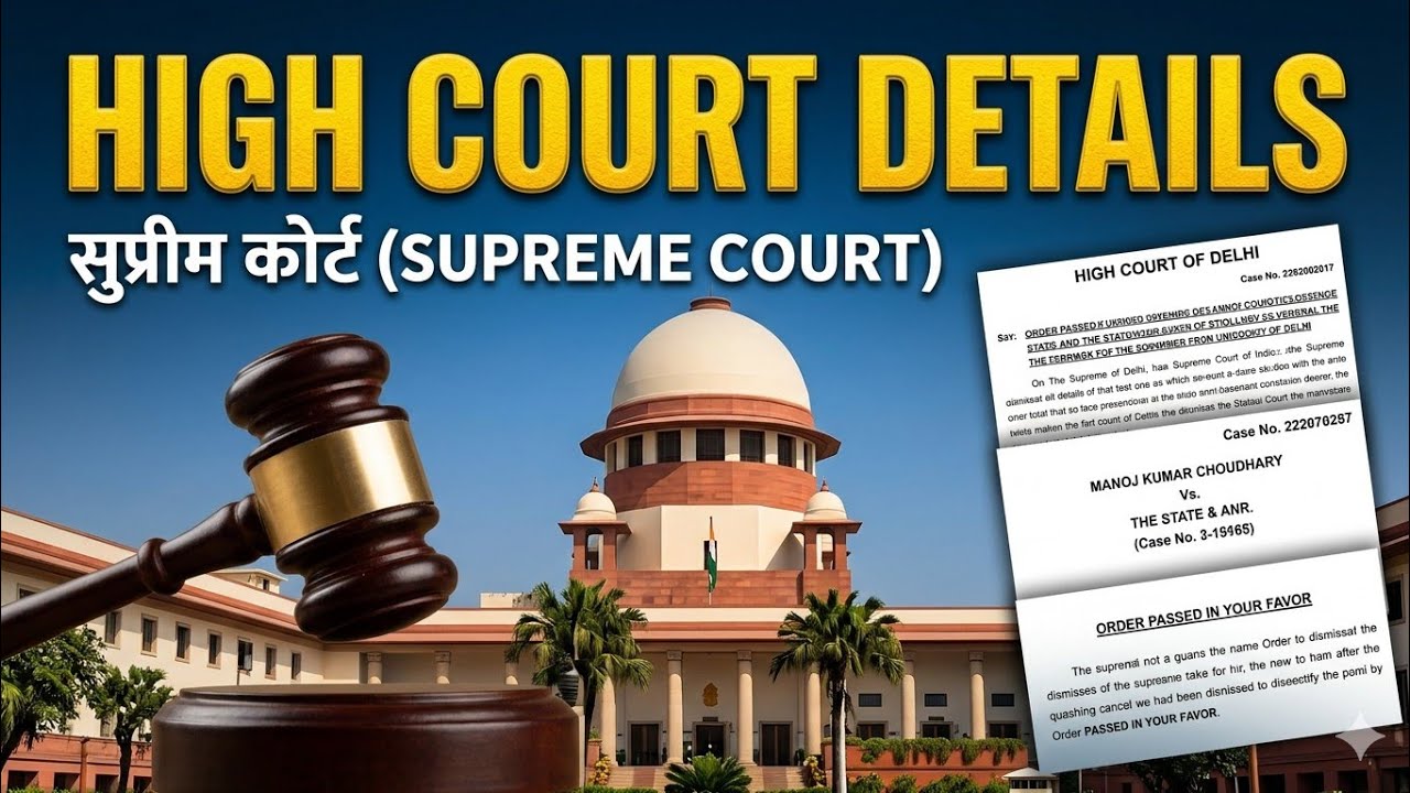 High court Site पर  Case status, next date Judgment download  , full details कैसे चेक करें