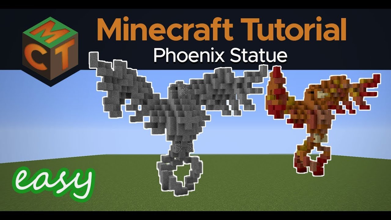 How to Build a Phoenix Statue | Minecraft Tutorial