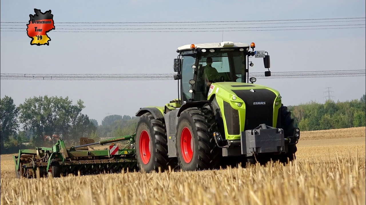 Claas Xerion 4500 Trac | Amazone Catros 7501-T | Deutschland Tour 2019