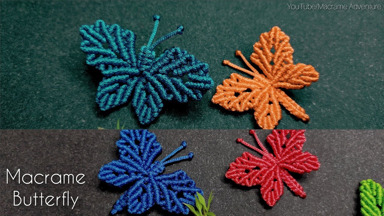 DIY Handmade Macrame Butterfly 🦋