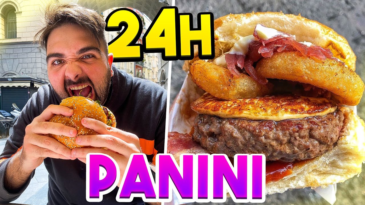 MANGIO PER 24H solo PANINI 🍔 A NAPOLI  w/FIUS