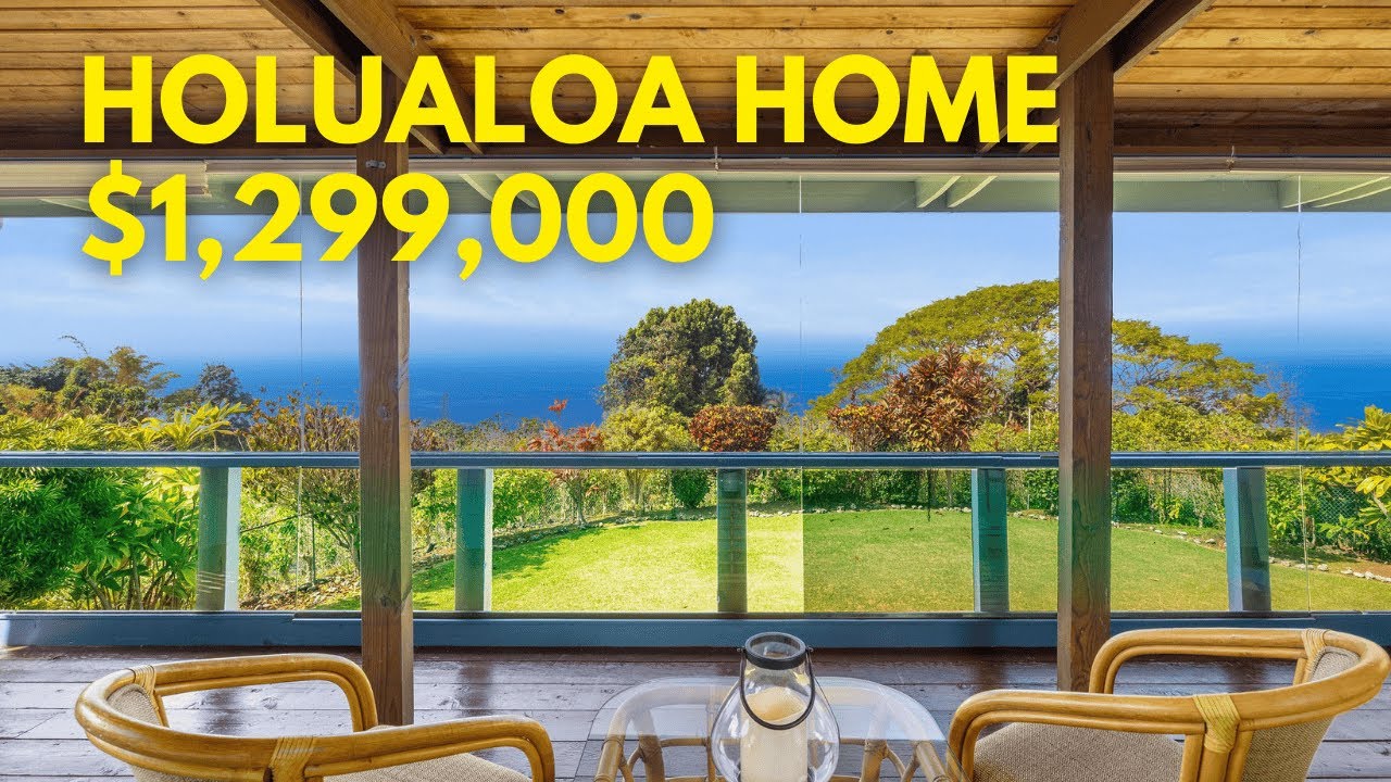 How Much Paradise Can You Get For $1.29M in Hawaii? | Holualoa Ocean View Home