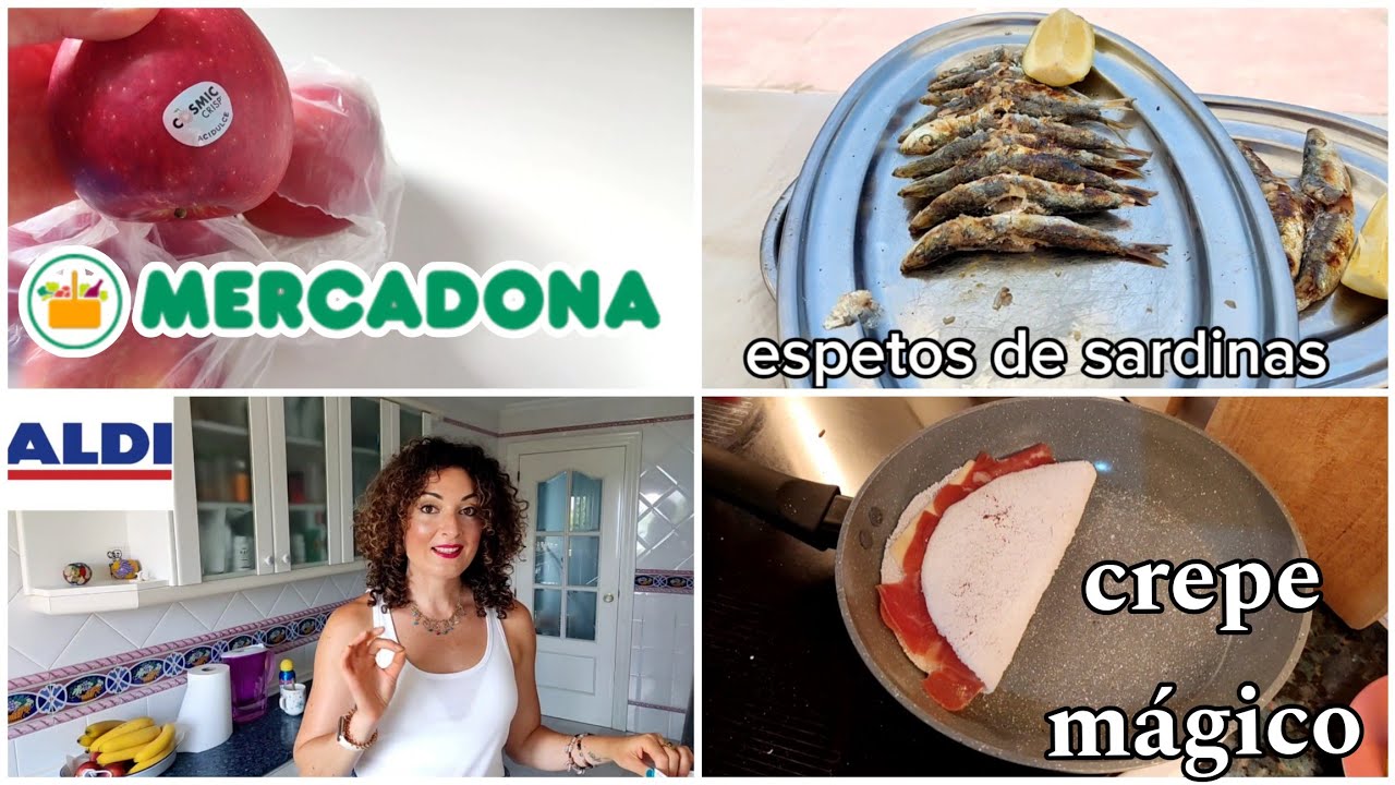 🛒 REPOSICIÓN MERCADONA 🎏COMIENDO PESCADITO🛍️COMPRA ALDI🥞CREPE DE TAPIOCA MÁGICO ✨
