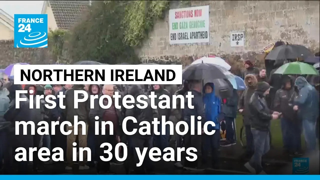 First Protestant march in Catholic area in nearly 30 years &bull; FRANCE 24 English
