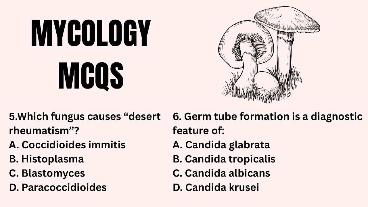 Mycology MCQS for Competitive Exams | PART 1