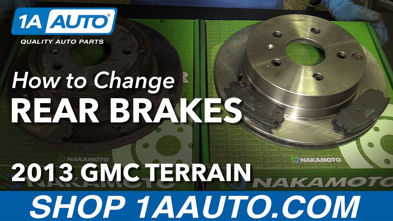 How to Replace Rear Brake Pads and Rotors 10-16 GMC Terrain