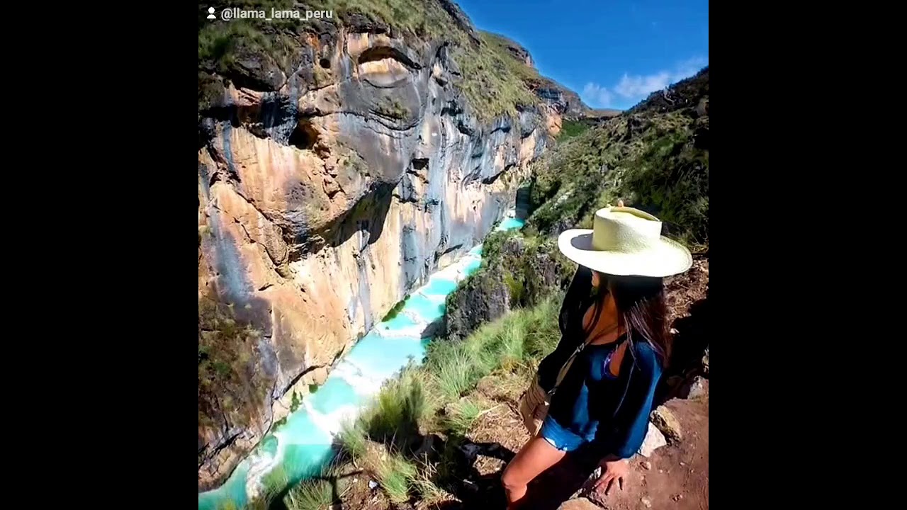 The Turquoise Waters of Millpu one of the greatest hidden landscapes in #Peru and the world.