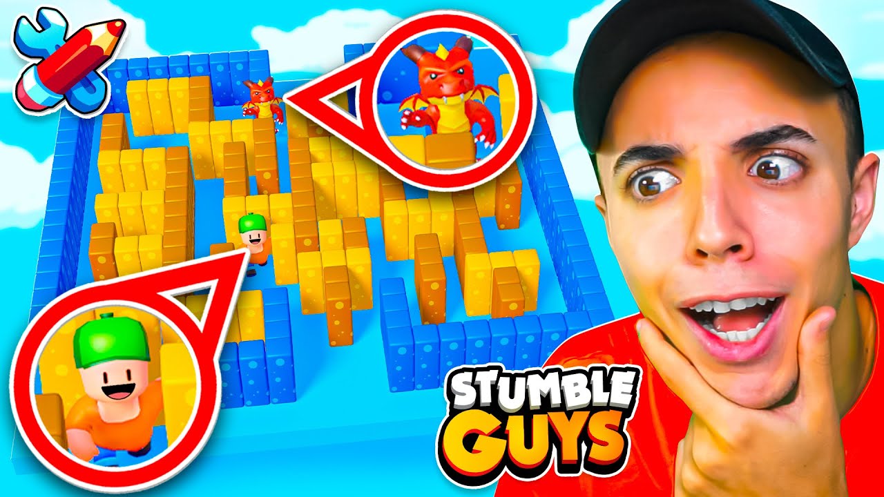 ESCONDITE con SUSCRIPTORES en LABERINTO de STUMBLE GUYS! 😱 MODO CREATIVO