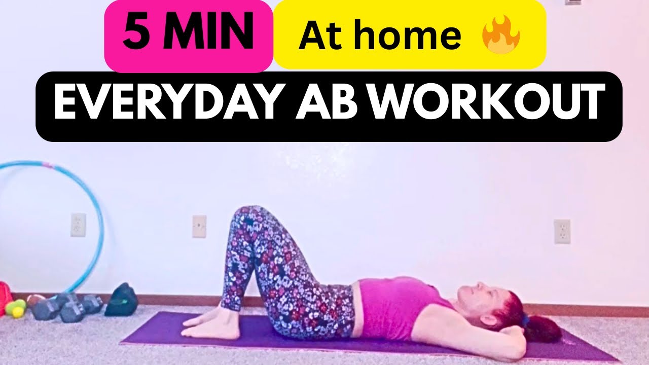 FIVE MINUTE EVERYDAY AB WORK OUT | ab workout at home | 5 mins