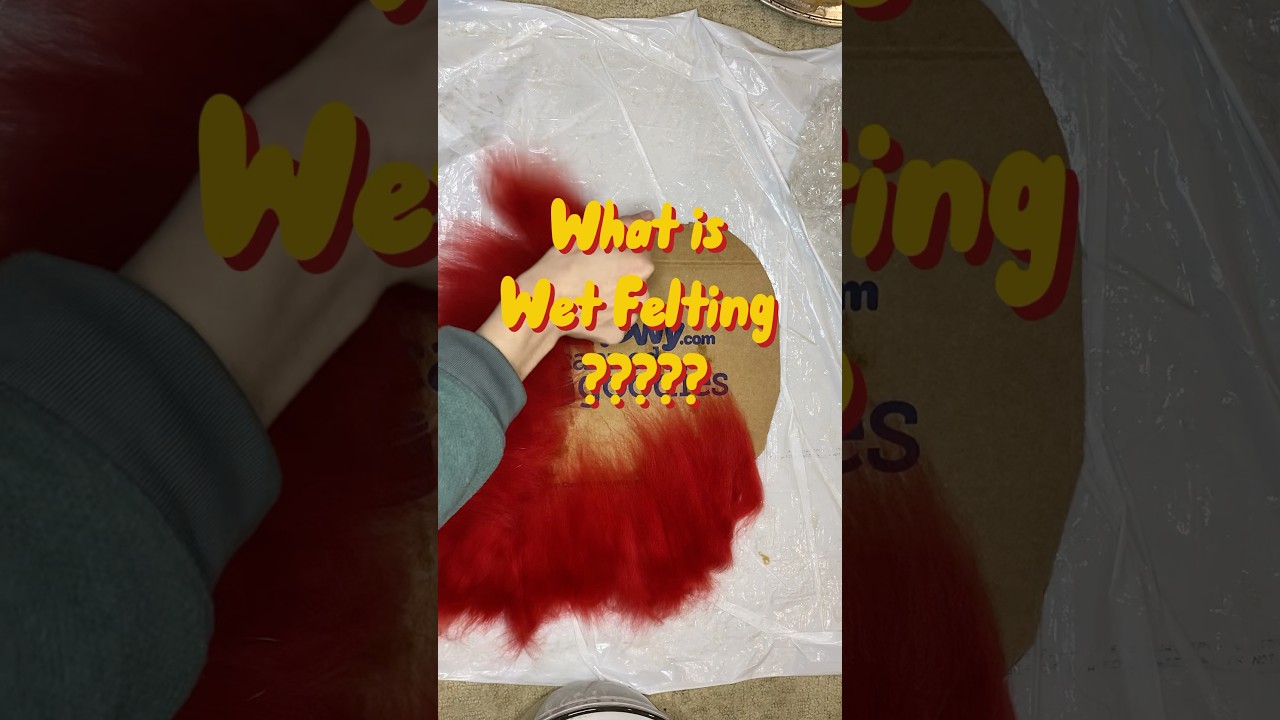 What is wet felting, and is it magic? #wetfelting #fiberart #heart #wearableart #fabric