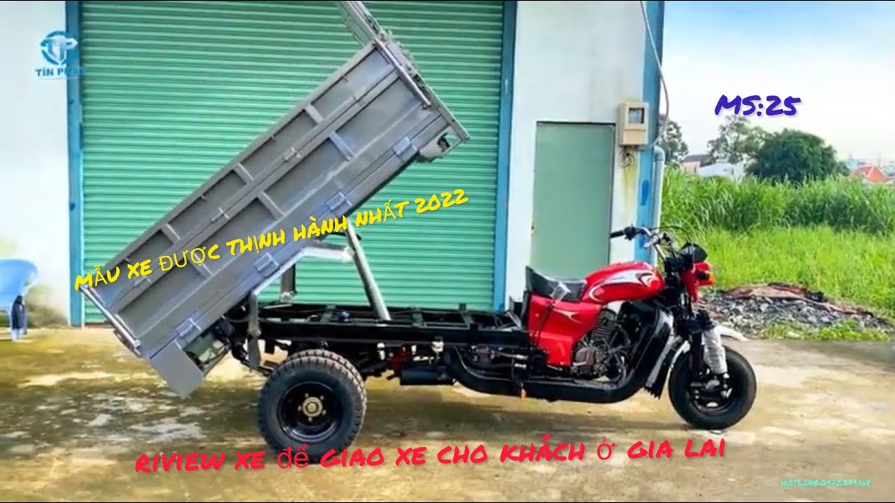 Mẫu XE BEN 1m4x2m , a khách ở gia lai đặt đóng theo yêu cầu,xe ba bánh tín phát