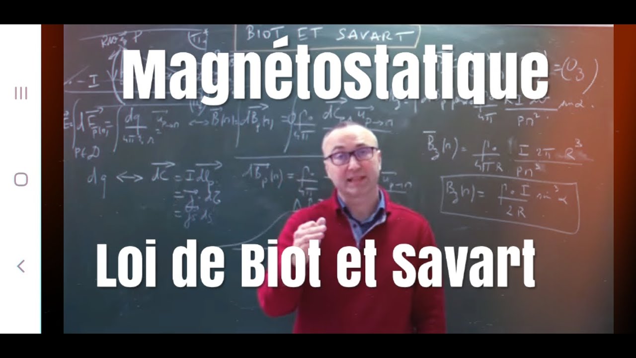 Magnétostatique - Formule de Biot et Savart- Champ magnétique créé par une spire