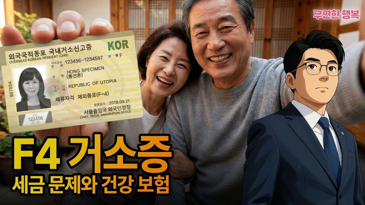 F4비자, 거소증 - 세금문제와 건강보험 2026년도 개정판