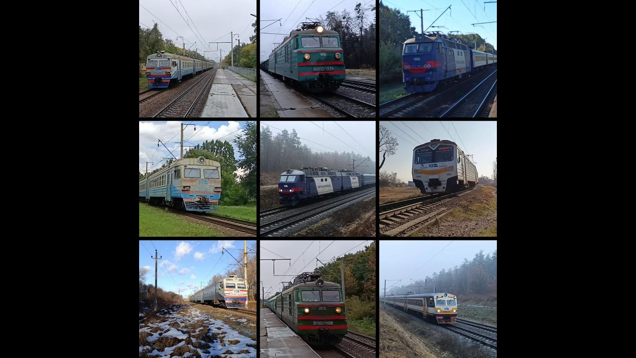 Підбірка поїздів 2024 року | ЕР9Т, ЕД9М, ЧС4, ЧС8, ВЛ80к