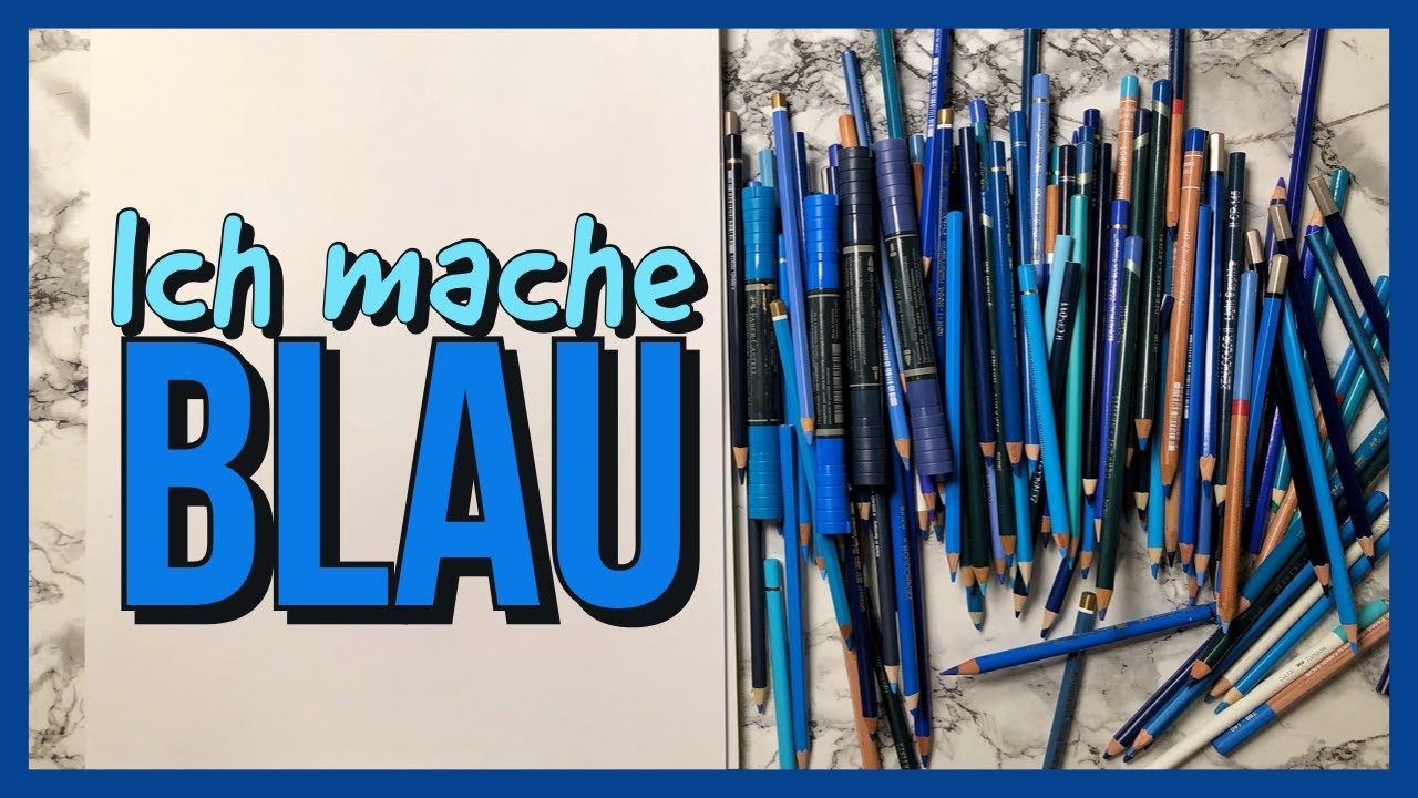 ICH BENUTZE JEDEN BLAUEN STIFT! | DRAWING CHALLENGE