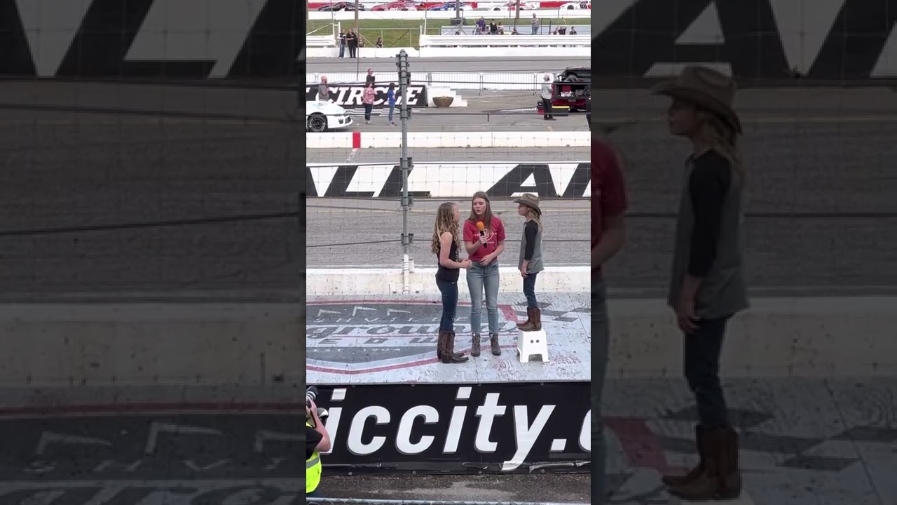 TBHB singing the National Anthem at Nashville Fairgrounds Speedway!!!