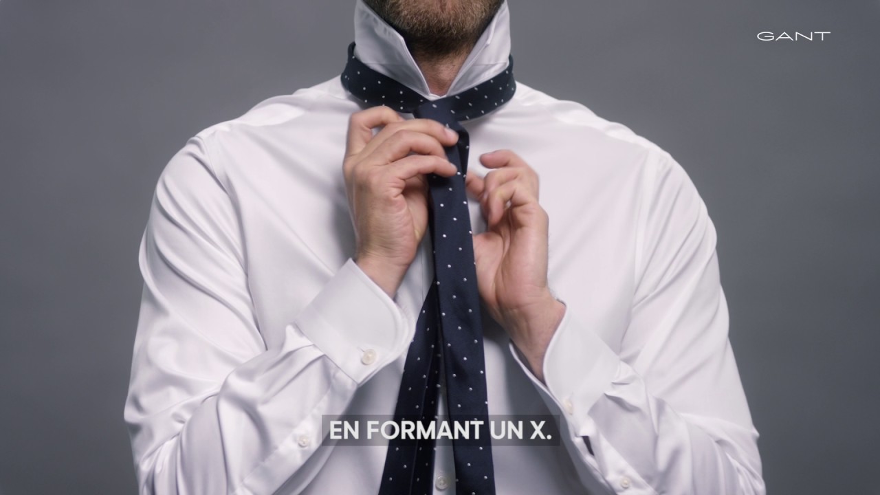 GANT - Comment nouer une cravate : n&oelig;ud simple (FR)